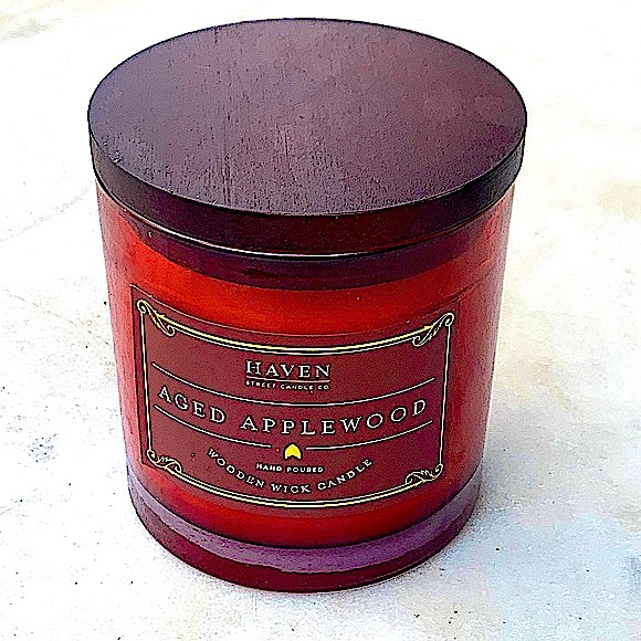 HAVEN STREET CANDLE Other - HAVEN STREET CANDLE AGED APPLEWOOD WOOD WICK NEW RICHLY SCENTED SOY WAX